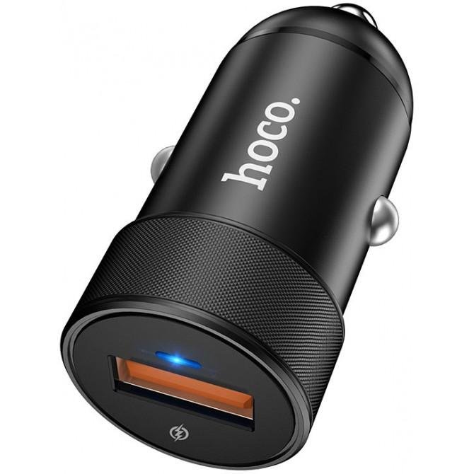 Автомобільний зарядний пристрій Hoco Z32A QC3.0 Black (4A)