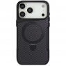 Чохол TPU PC METAL Buttors with MagSafe Carbon Ring для 17 Pro