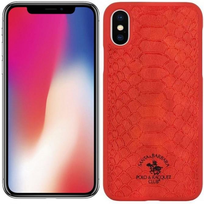 Чехол Santa Barbara Polo & Racquet Club Knight для iPhone X Red