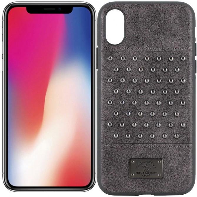 Чехол Santa Barbara Polo & Racquet Club Staccato для iPhone X Gun Grey