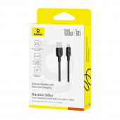 Кабель USB Baseus Silky Series Type-C 100W 1m Cluster Black