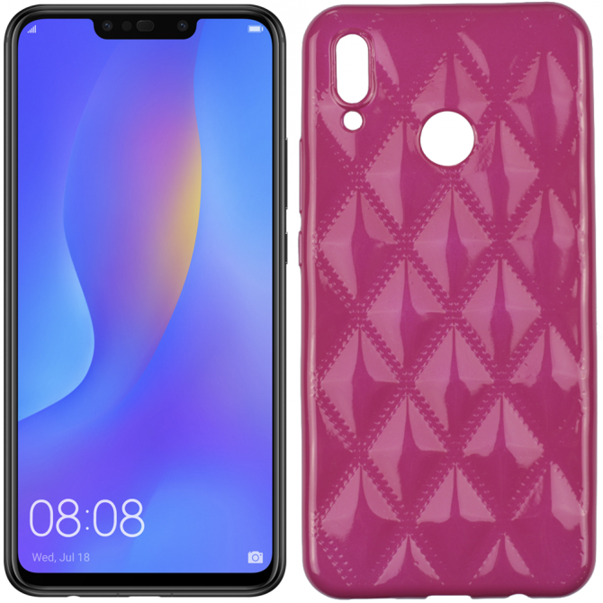 Чохол Baseus Rhombus Case для Huawei P Smart Plus/Nova 3i Рожевий