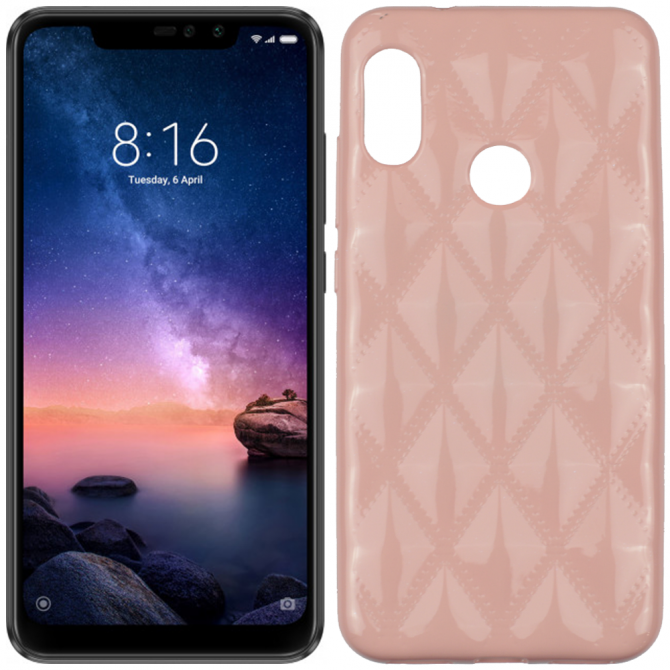 Чохол Baseus Rhombus Case для Xiaomi Redmi 6 Pro/Mi A2 Lite Світло Рожевий