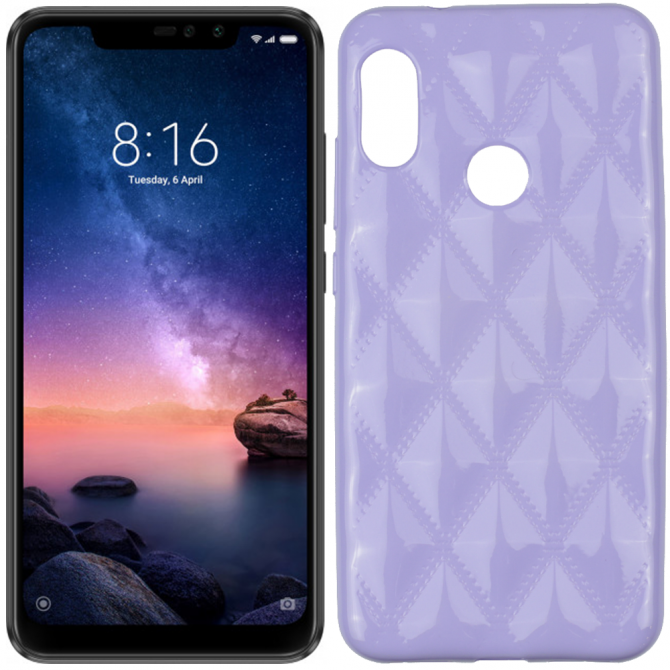 Чохол Baseus Rhombus Case для Xiaomi Redmi 6 Pro/Mi A2 Lite Фіолетовий