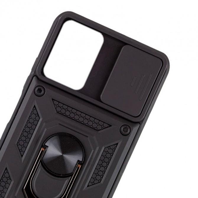 Чохол накладка HONOR Hard Defence Series Samsung M236 Galaxy M23 Black (with Camshield and magnet)-3