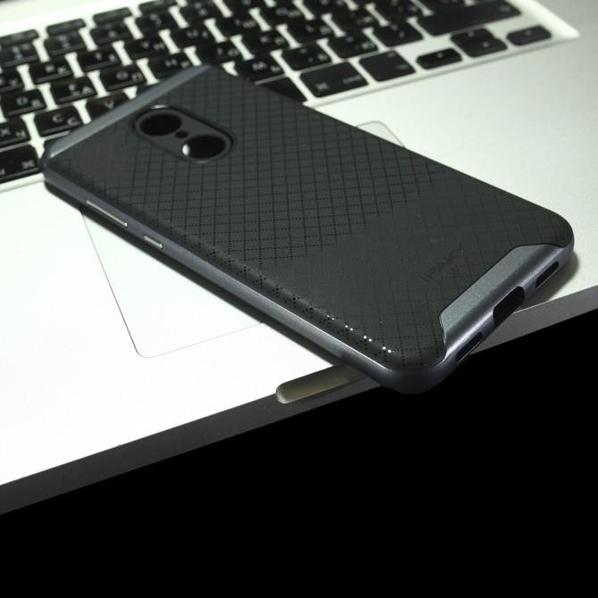 Накладка iPaky Carbon TPU + Bumper для Xiaomi Redmi 5 Grey-3