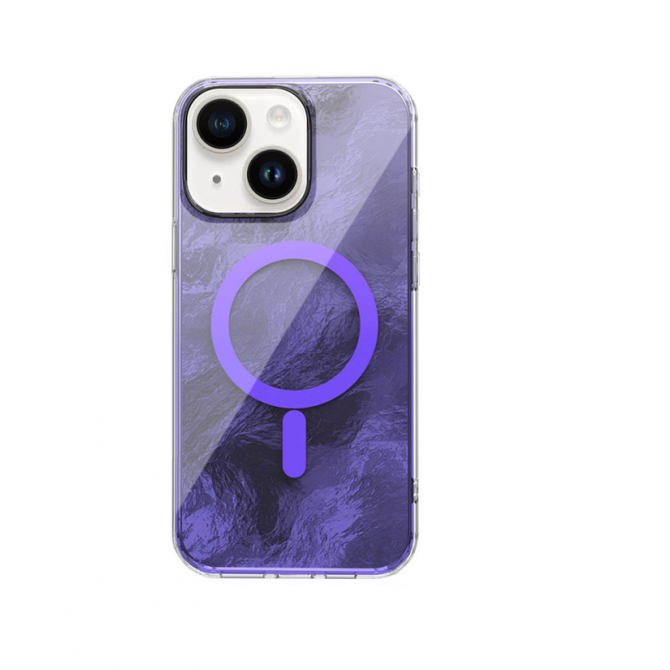 Чохол TPU Shiny Mountain (MagFit) для Apple iPhone 14 / 13 (6.1") Purple