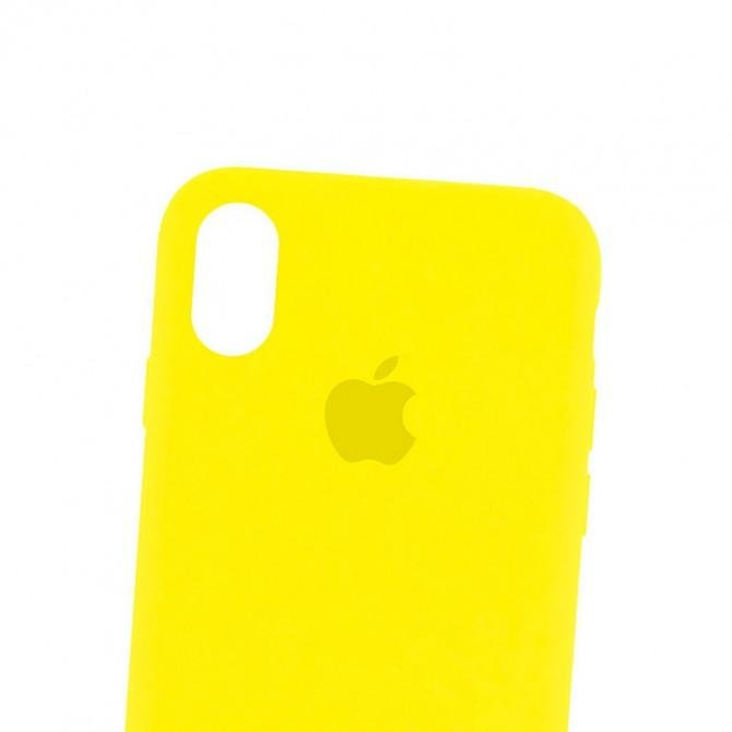 Оригинальный силиконовый чехол для iPhone Xr Неоново Желтый-1