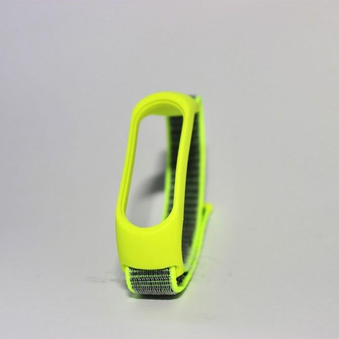 Браслет для Xiaomi Band 3/4 Nylon design Mint/Lime