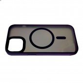 Чохол Pjur with Magsafe for iPhone 15 Pro Max Dark Purple Чохол Pjur with Magsafe for iPhone 15 Pro Max Dark Purple
