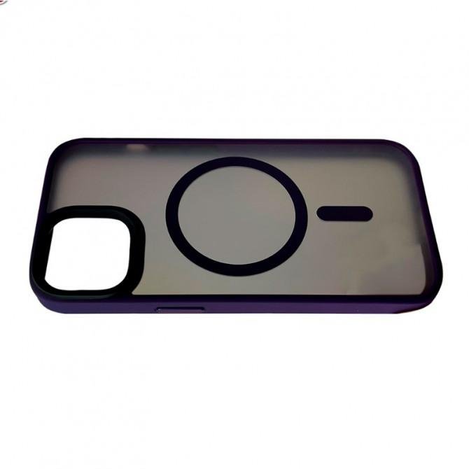 Чохол Pjur with Magsafe for iPhone 15 Pro Max Dark Purple-1