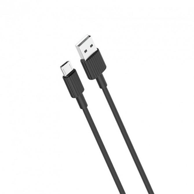 USB Cable XO NB156 MicroUSB 2.4A/1m Black-1