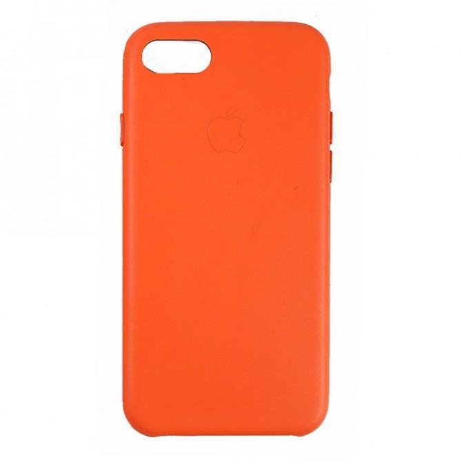 Чохол Leather Case для iPhone 7/8 Bright Orange-1