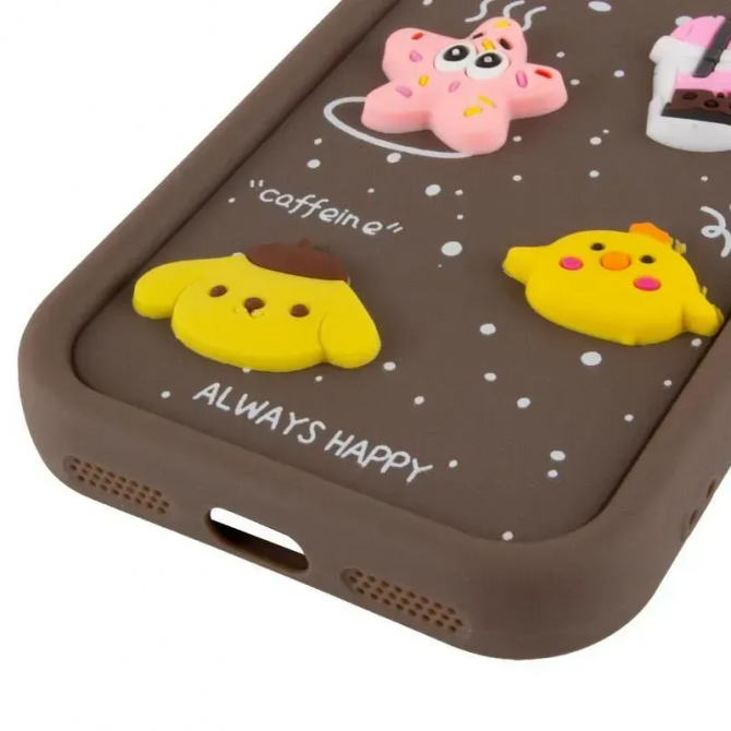 Чехол TPU Toys Case with Ears для Apple iPhone 15 Pro (6.1") Brown-4