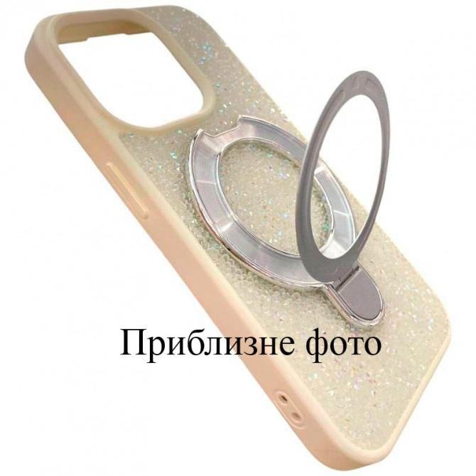 Чохол-накладка Diamond with stand back для iPhone 16 White-2