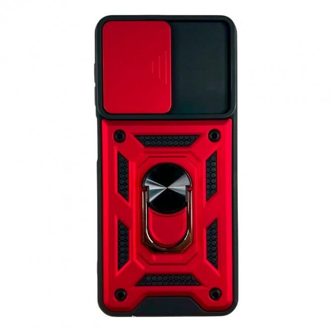 Чохол HONOR Hard Defence Series Samsung A225 Galaxy A22 Red (with Camshield and magnet)-1