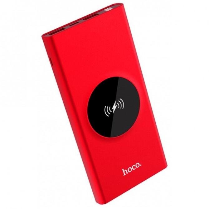 Повербанк Hoco J37 Wisdom (Wireless Charger) (10000mAh) Червоний