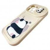 Чехол 3D Cute Panda series for iPhone 13 Pro Max White