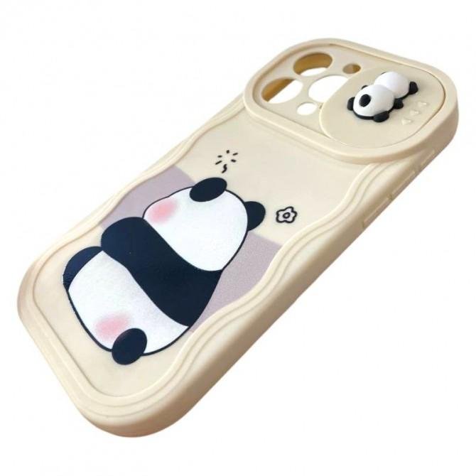 Чохол 3D Cute Panda series for iPhone 13 Pro Max White-1