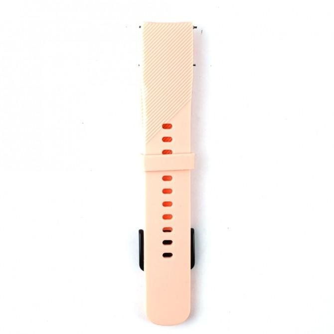Ремешок универсальный силиконовый Semi-twill 20mm Бежевый-2