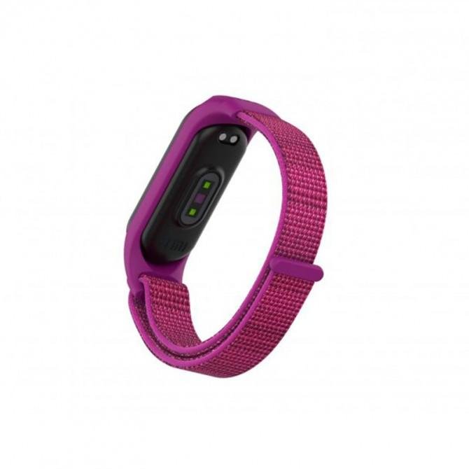 Браслет для Xiaomi Band 5/6 Nylon design Violet-1