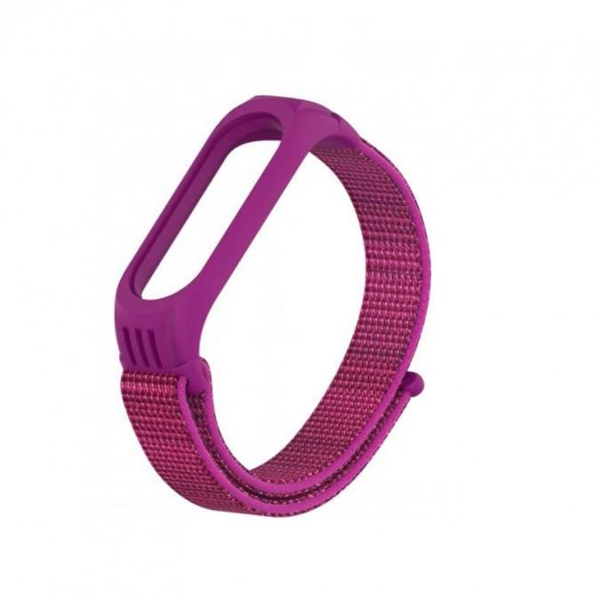 Браслет для Xiaomi Band 5/6 Nylon design Violet-2