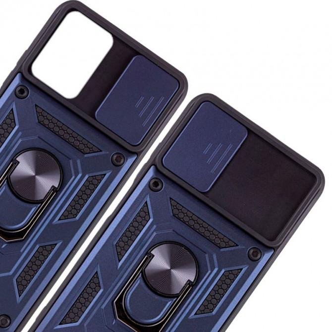 Чехол HONOR Hard Defence Series Samsung M526 Galaxy M52 Blue (with Camshield and magnet)-3