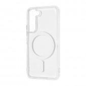 Чехол силиконовый MagSafe для Samsung Galaxy S21 FE Прозрачный