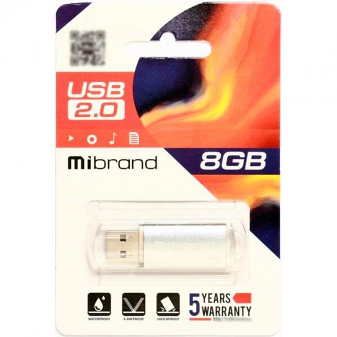 Флеш-накопитель Mibrand USB 2.0 8Gb Coguar Серый-1