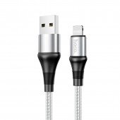 Кабель Hoco X50 Excellent Lightning Grey 1m Кабель Hoco X50 Excellent Lightning Grey 1m