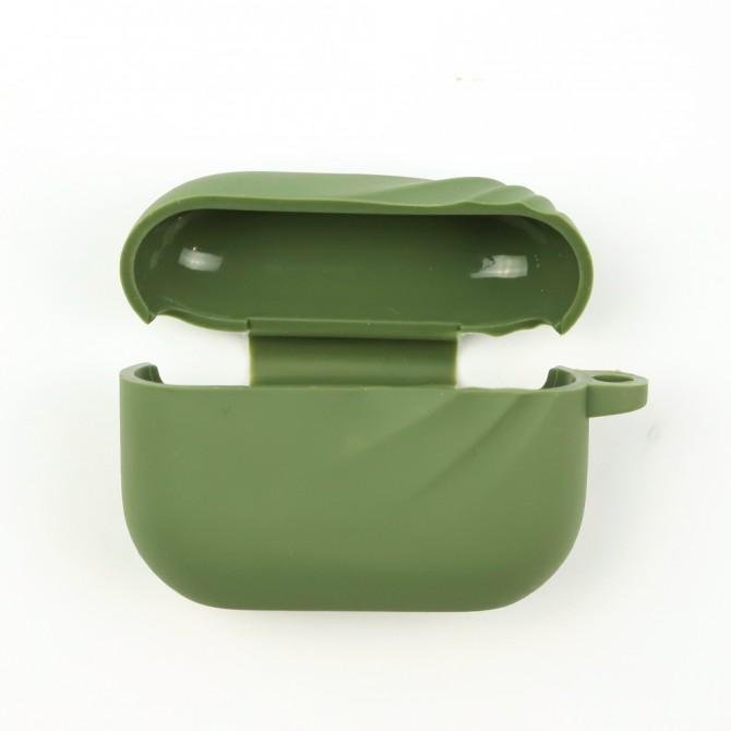 Чохол U-Like Silicone Protective Case для Airpods Pro Wave Армiйський Зелений