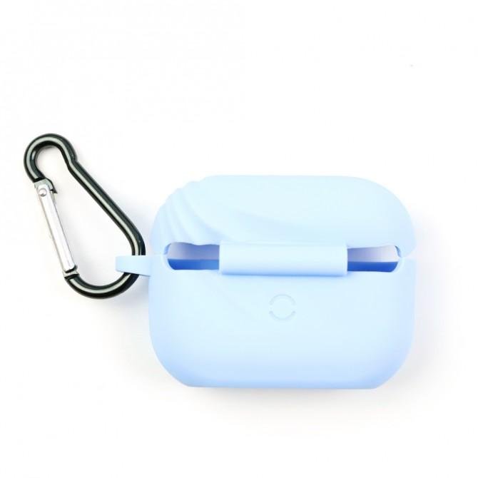 Чохол U-Like Silicone Protective Case для Airpods Pro Wave Небесно Синій-1