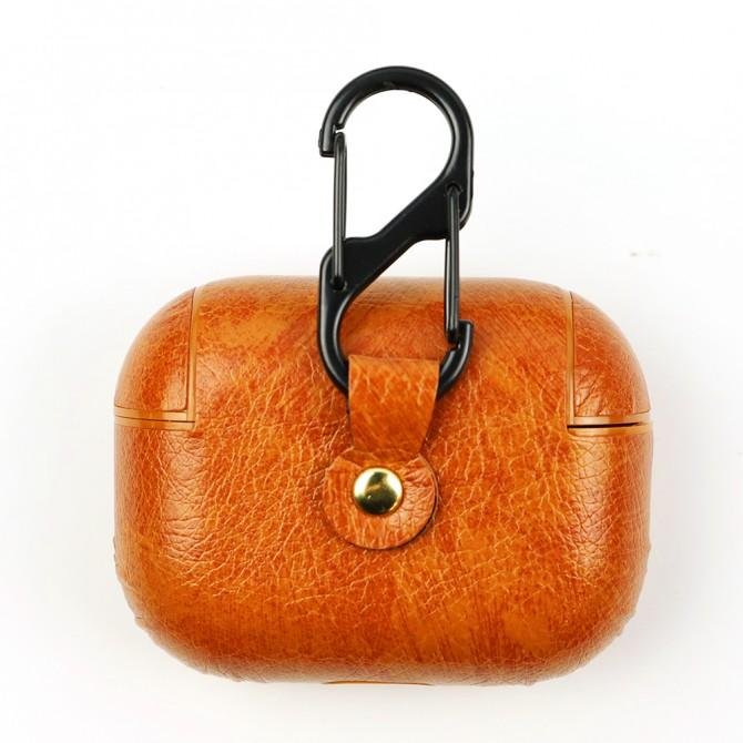 Чехол U-Like Leather Protective Case для Airpods Pro Brown-2