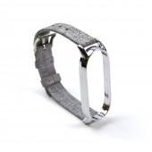 Ремешок для Xiaomi Band 3/4 Cloth design Grey