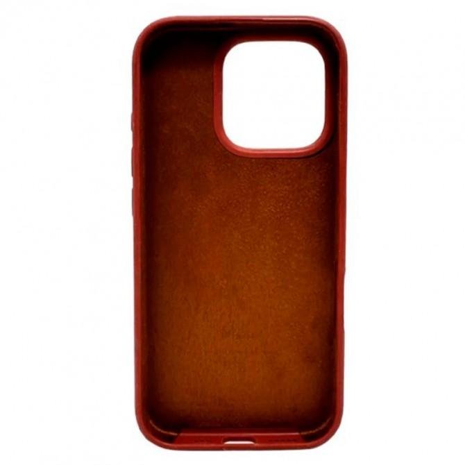 Силиконовый чехол для iPhone 16 Pro Max Saddle Brown FULL-1