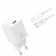 Мережевий зарядний пристрій XO L146 20W/USB-C + Lightning White
