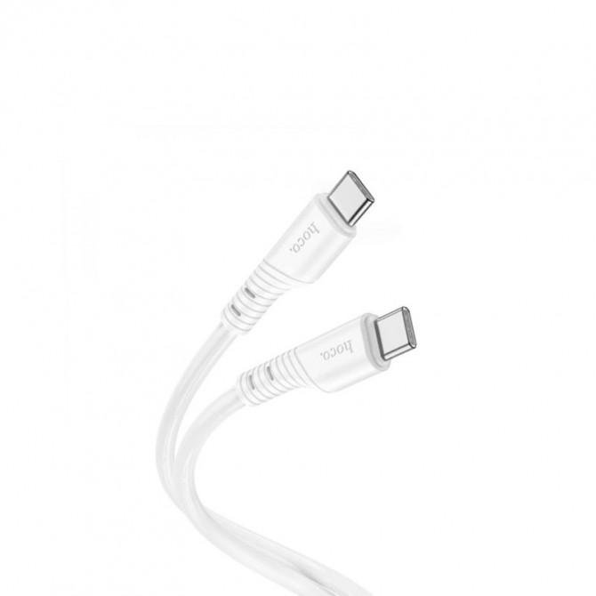 Кабель Hoco X97 Crystal color PD for Type-C to Type-C 60W/3A White