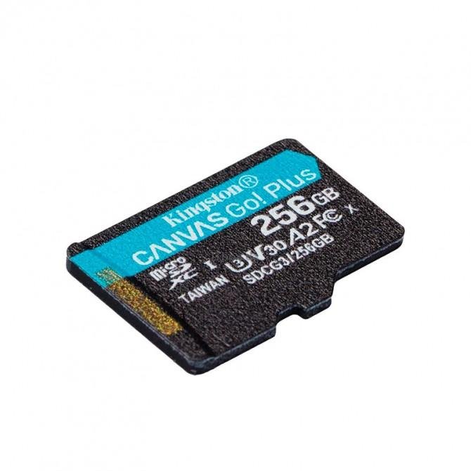 Карта памяти Kingston microSDHC 256Gb Canvas Go Plus class10 A2 V30(R-170Mb/s/W90Mb/s)-1