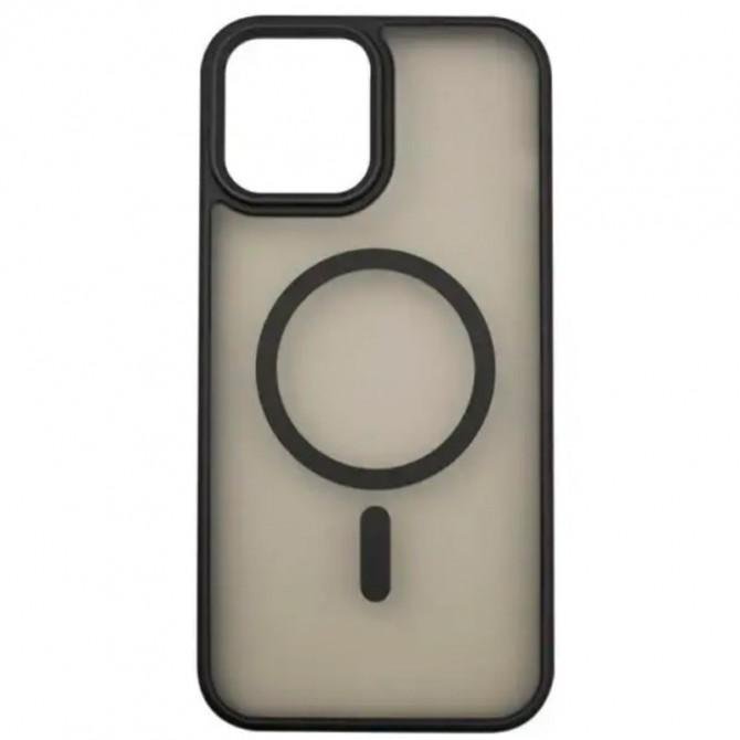 Чехол Pjur with Magsafe for iPhone 12 Pro Max Black (матовый)