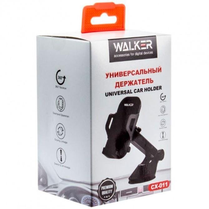 Холдер WALKER CX-011 Black (Присоска на торпеду)-1