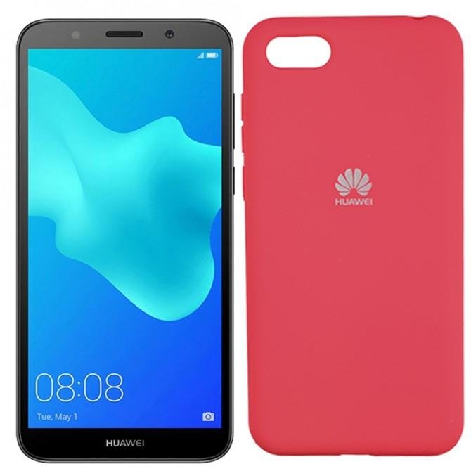 Чехол Soft Case для Huawei Y5 2018 Ярко малиновый FULL