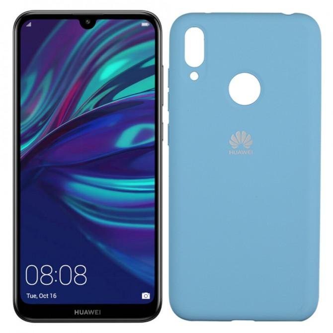 Чехол Soft Case для Huawei Y7 2019 Ярко синий FULL