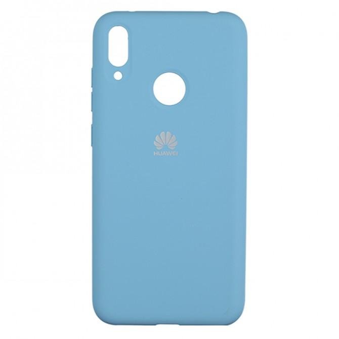 Чехол Soft Case для Huawei Y7 2019 Ярко синий FULL-1