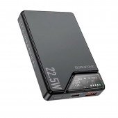 Додаткова батарея Borofone BJ49 Astute 22.5W+PD20W compatible magnetic (10000mAh) Black Додаткова батарея Borofone BJ49 Astute 22.5W+PD20W compatible magnetic (10000mAh) Black
