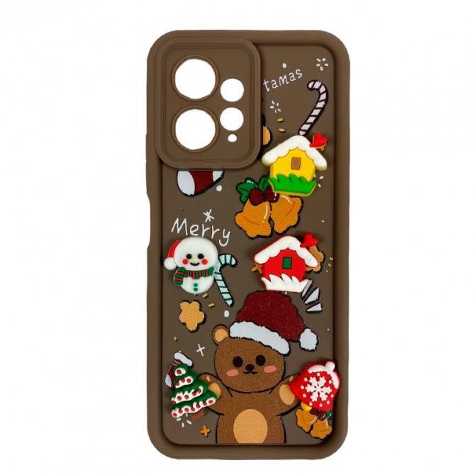 Чехол TPU Christmas Toys для Xiaomi Redmi Note 12 4G (Brown)