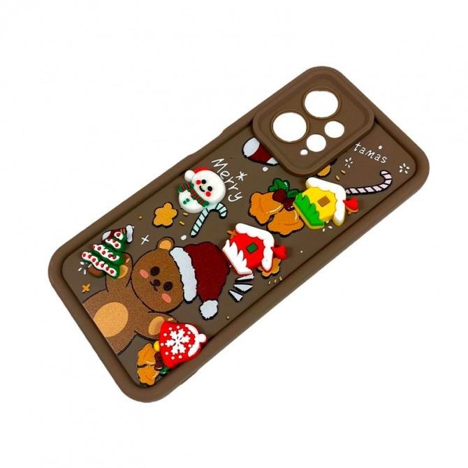Чехол TPU Christmas Toys для Xiaomi Redmi Note 12 4G (Brown)-2