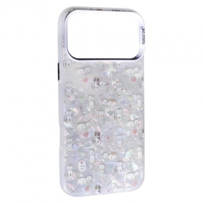 Накладка PC Soft Milk для iPhone 17 Pro Max Love Cat