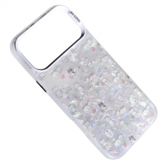 Накладка PC Soft Milk для iPhone 17 Pro Max Love Cat-1