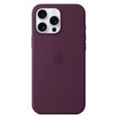 Силиконовый чехол для iPhone 16 Pro Plum FULL