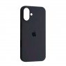 Силіконовий чохол для iPhone 16 Dark Grey FULL